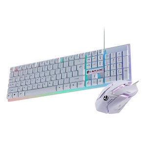LAPCARE RAPIDO Wired Gaming Keyboard and Mouse Combo with RGB Lighting