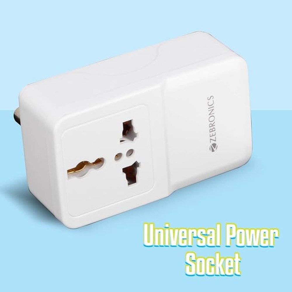 ZEBRONICS Dual USB Adapter With AC Socket