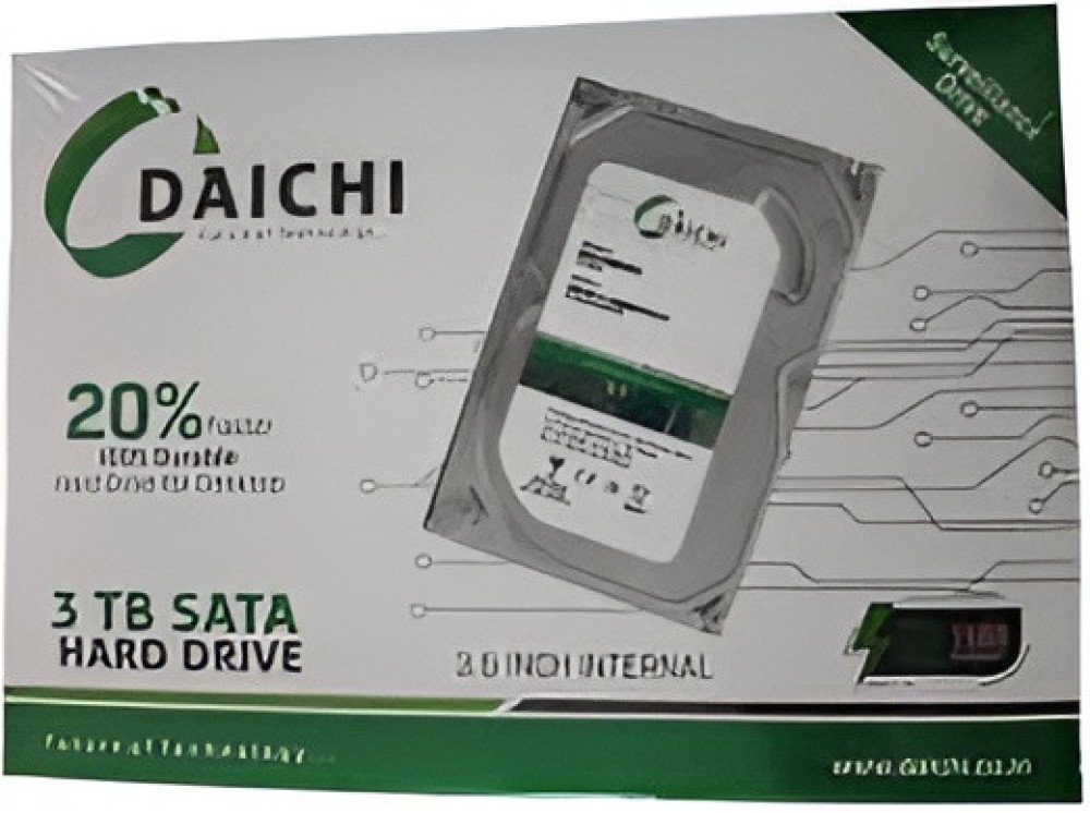 DAICHI All Desktop, NVR, DVR Supported HDD 3TB