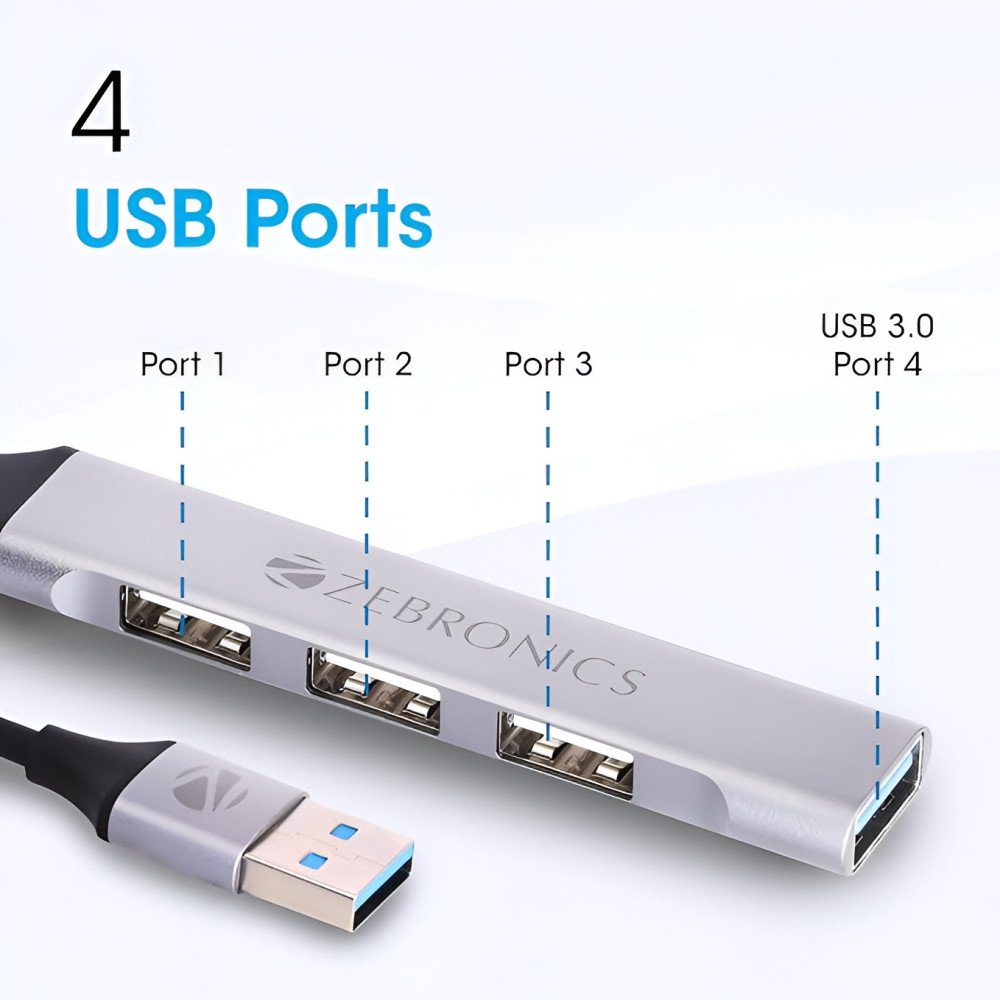 Zebronics 200HB USB 3.0 4 Port hub