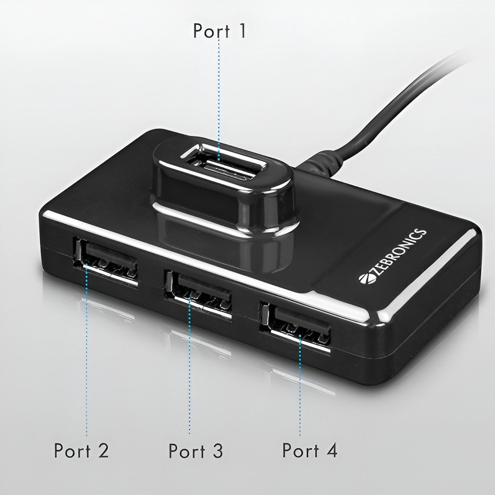 ZEBRONICS Zeb-100HB 4 Ports USB Hub