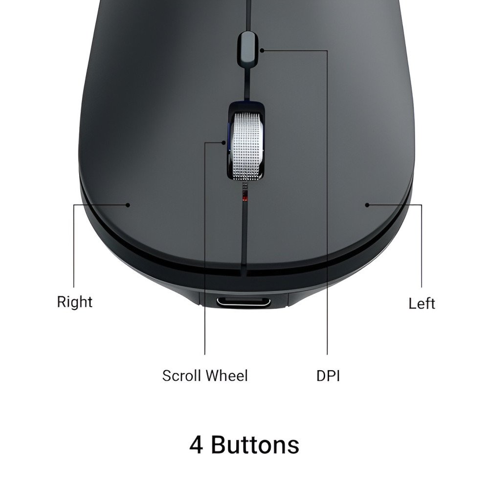 ZEBRONICS Poise Rechargeable Wireless Mouse