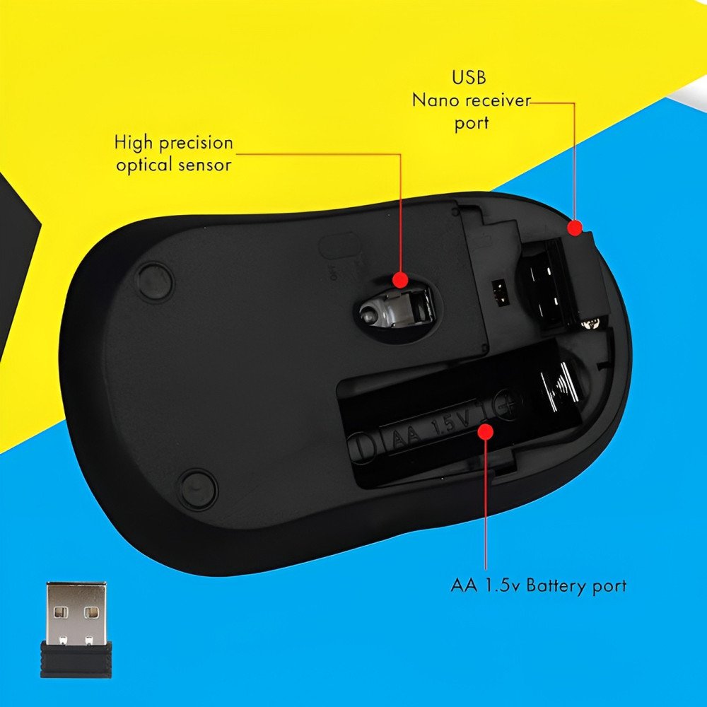 ZEBRONICS Zeb-Bold 2.4GHz Wireless Optical Mouse