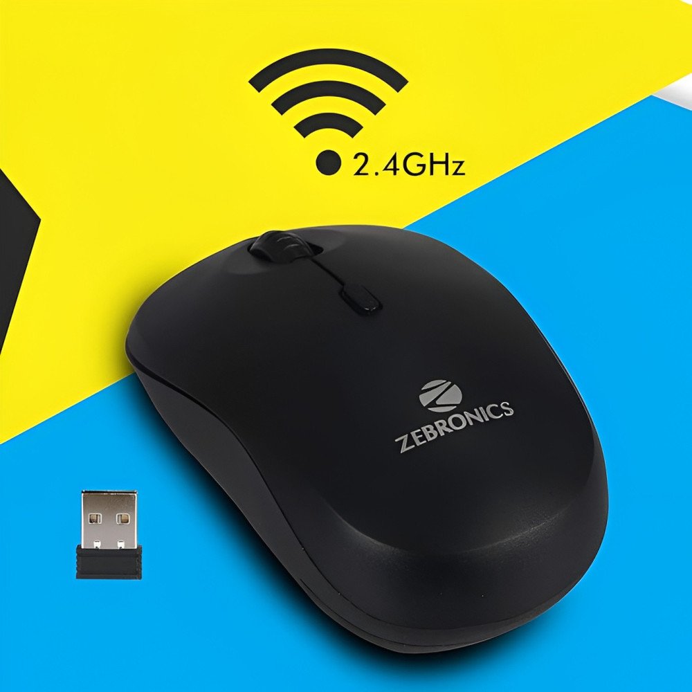 ZEBRONICS Zeb-Bold 2.4GHz Wireless Optical Mouse