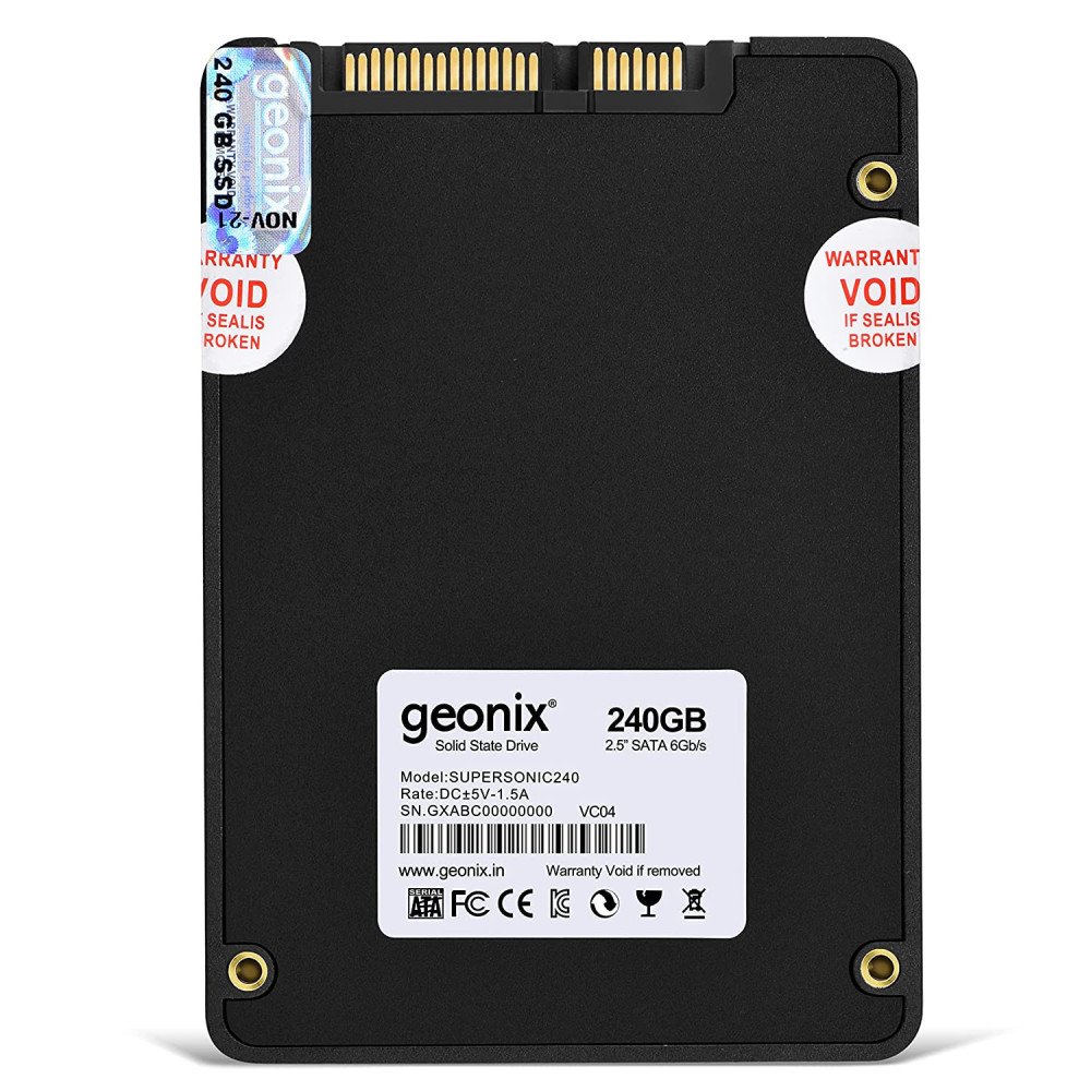 GEONIX SSD 256GB Gold(2.5 INCH) 3D Nand Flash Drive|SATA III 3.0 (6Gb/s)|Internal Solid State Drive(SSD)|5years Warranty