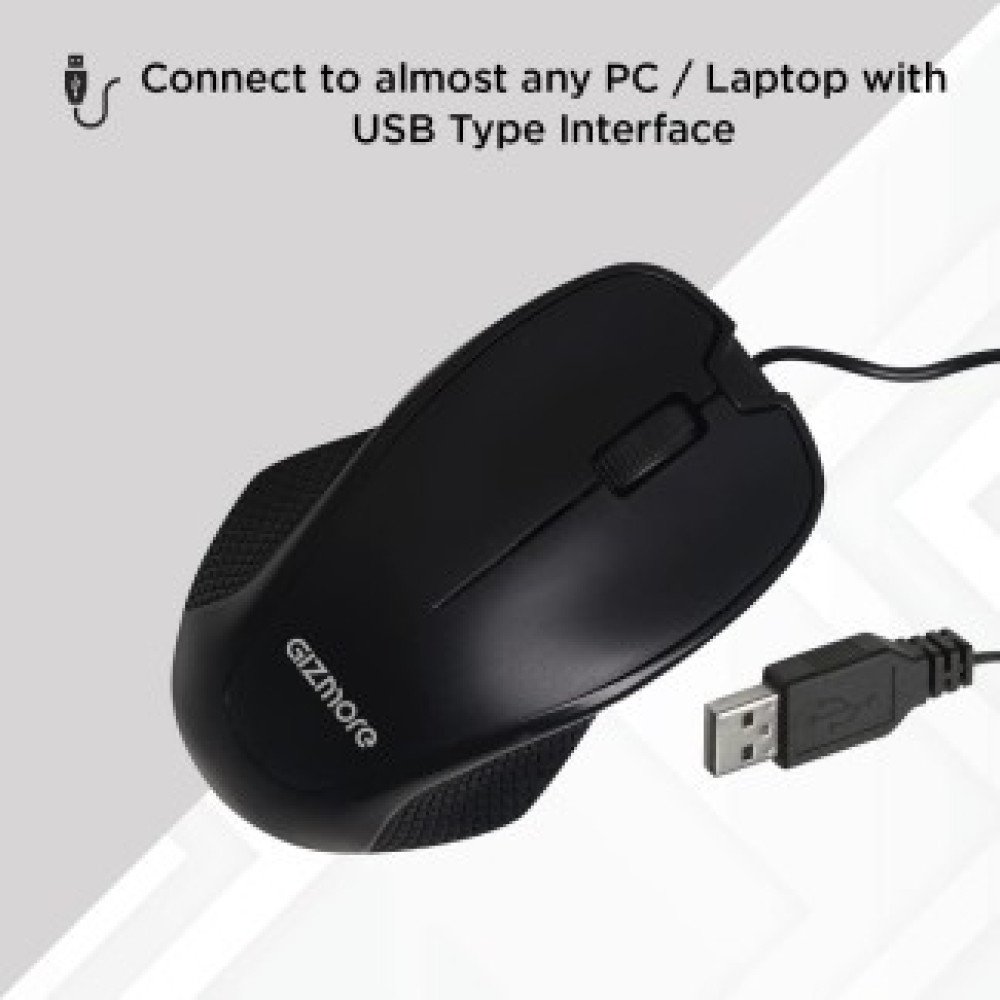 GIZMORE M002 USB Wired Optical Mouse GIZMORE M002 USB Wired Optical Mouse
