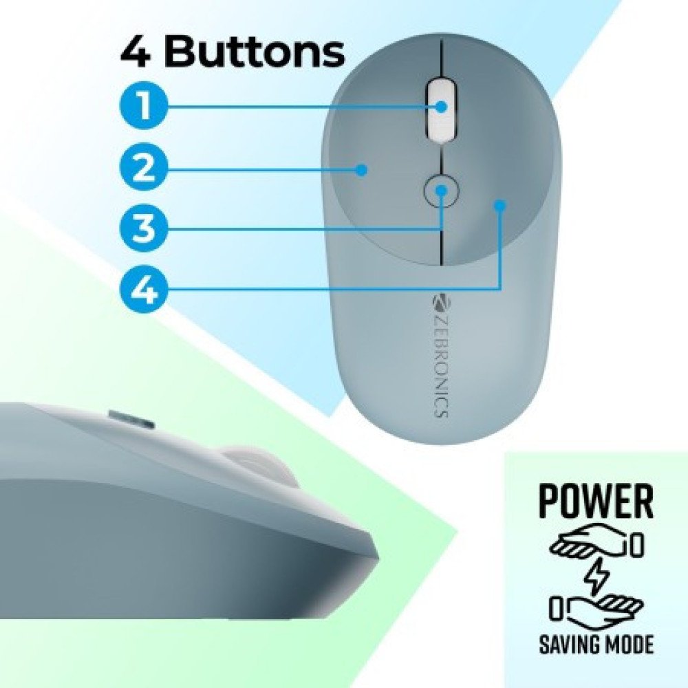 ZEBRONICS Keyboard & Mouse Companion 302  Wireless 2.4GHZ ZEBRONICS Keyboard & Mouse Companion 302  Wireless 2.4GHZ