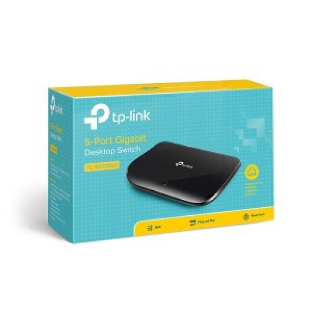 TP-Link 5 Port Gigabit Ethernet Network Switch Hub (TL-SG-1005D) TP-Link 5 Port Gigabit Ethernet Network Switch Hub (TL-SG-1005D)