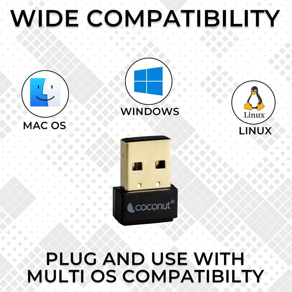 Coconut WiFi Dongle 150 mb  2.4Ghz G