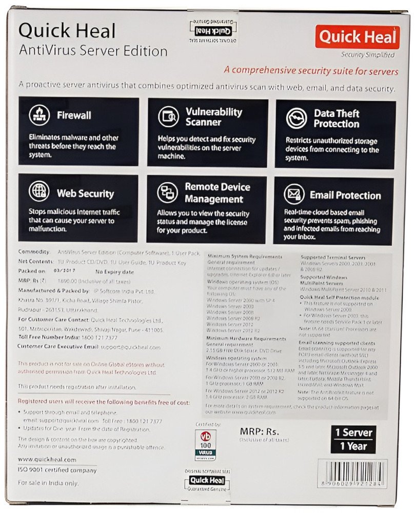 Quick Heal, Antivirus Server Edition