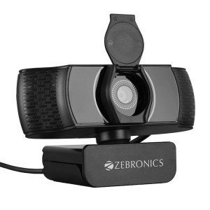 ZEBRONICS Pure Plus 4K Webcam, 3840 X 2160 (4K Uhd), 30 Fps, Auto (Focus + White Balance + Brightness Correction)