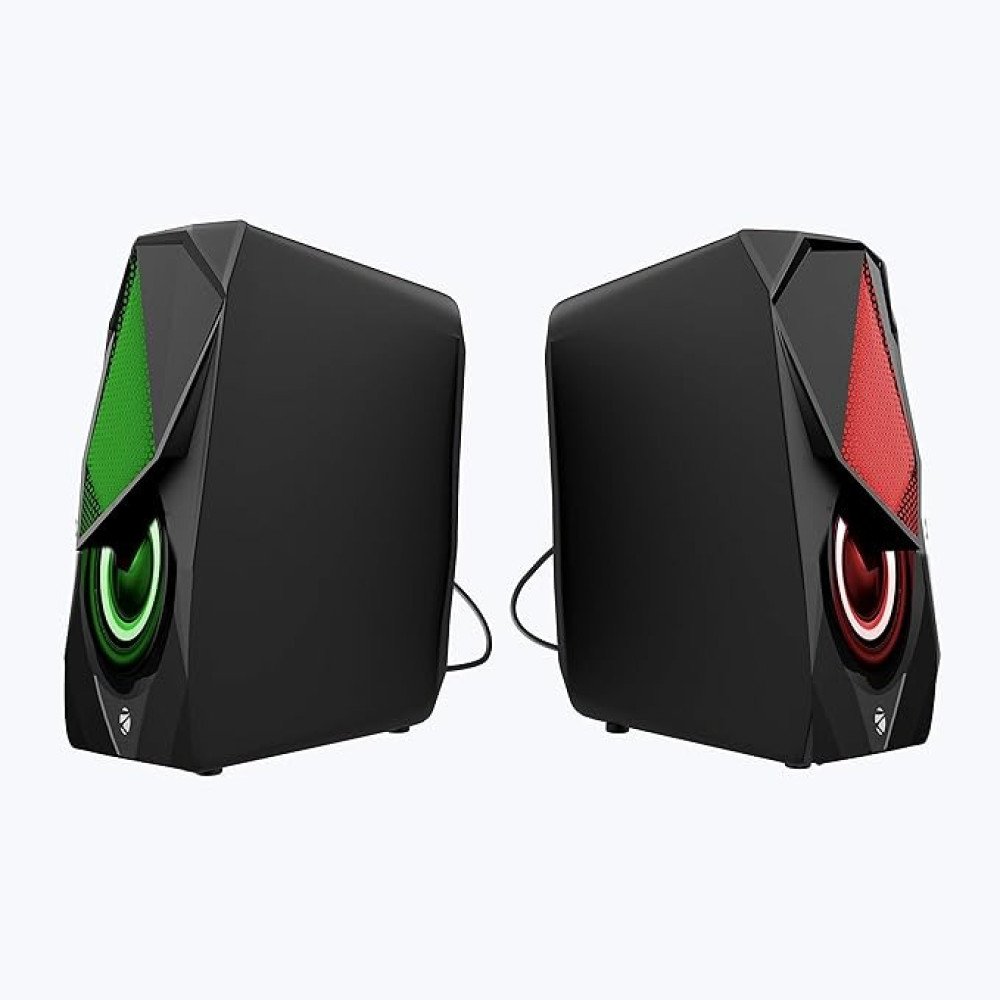 ZEBRONICS Zeb-Warrior II 10 watts 2.0 Multimedia Speaker with RGB Lights, USB Powered